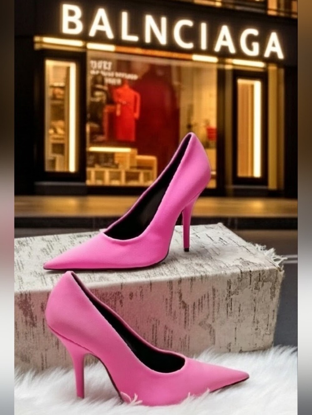 Women's Balenciaga Knife pointed toe Hot Pink Stiletto pumps EU 36 made in Italy